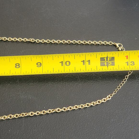 Ivory Cream Color Enamel Bib Collar Necklace Gold Statement Fashion Jewelry - Picture 9 of 9